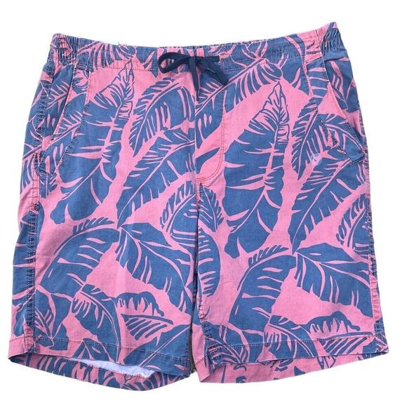 NWT Aero Stretch Jogger 9" Short, Hawaiian, Boardshorts, Berry/Navy, size Large - Picture 1 of 9